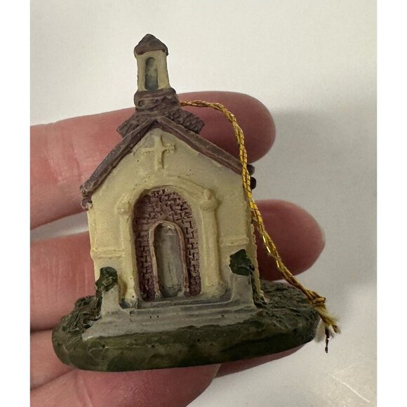 Set of 5 Resin Church Ornaments Religious Vintage - Picture 7 of 13